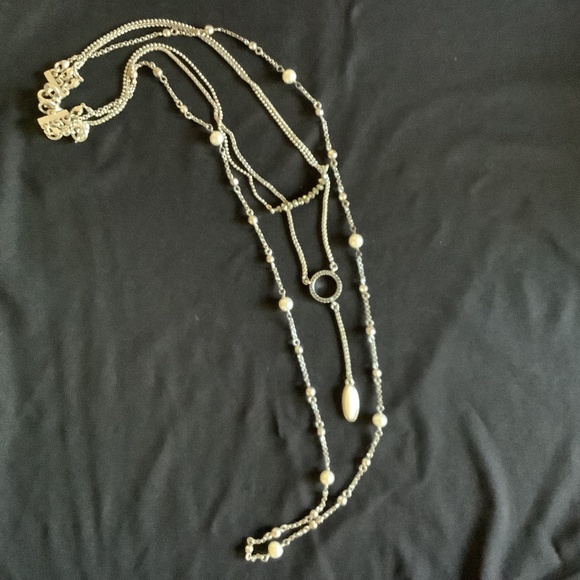 Lucky Brand Silvertone Convertible Necklace - Picture 1 of 4